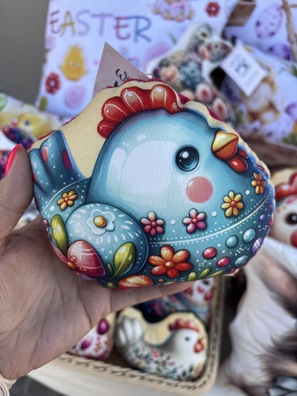 MINI przytulanka dekoracyjna kształtka - rozmiar MINI - KURKA - KURA